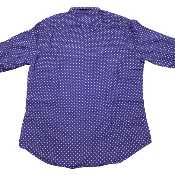 Levis Long Sleeve Button Up Shirt Hashtag AOP Blue Mens XL Cotton‎ - Picture 3 of 8